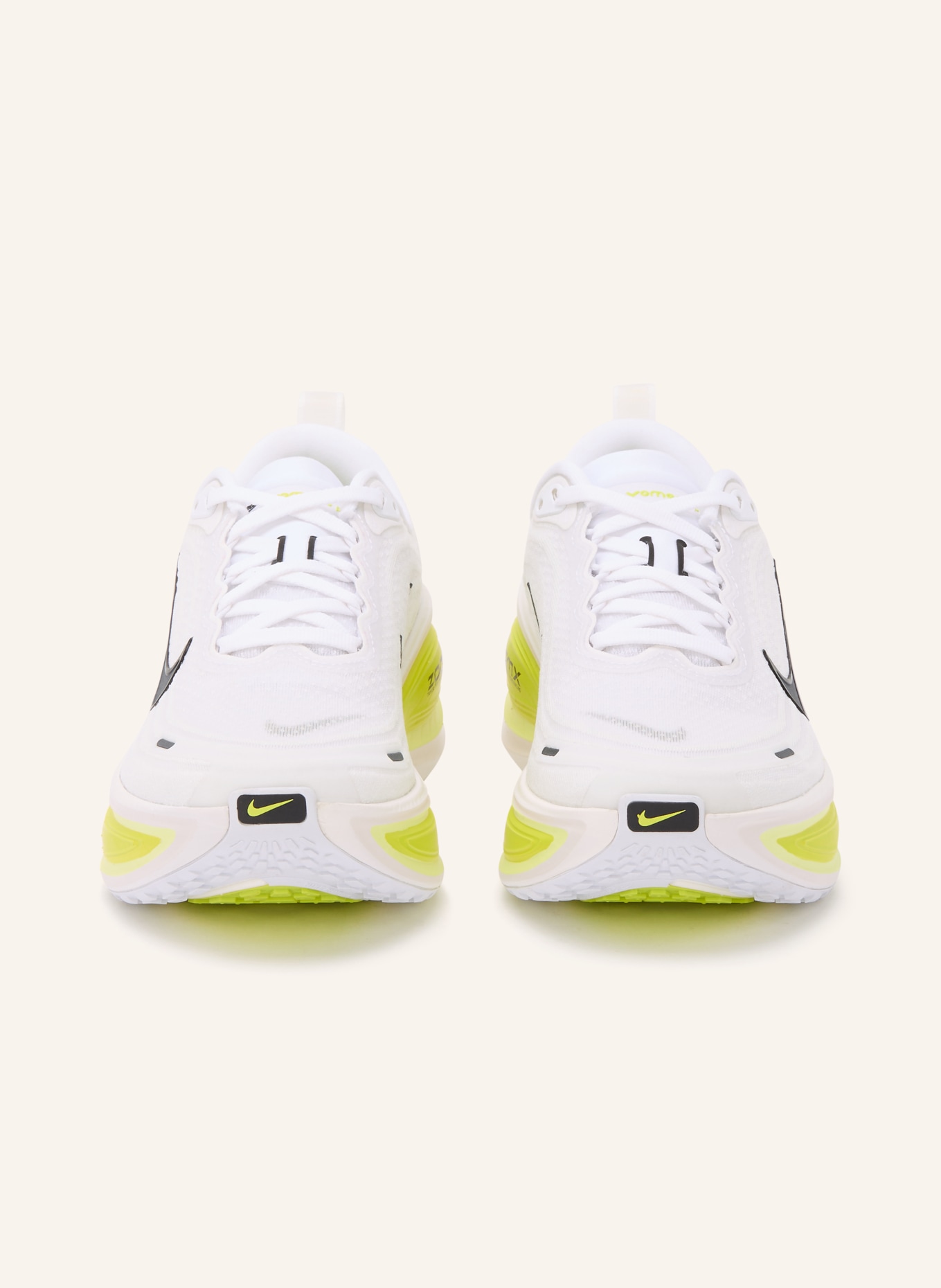 Nike Laufschuhe VOMERO PLUS: WEISS / NEONGELB / SCHWARZ