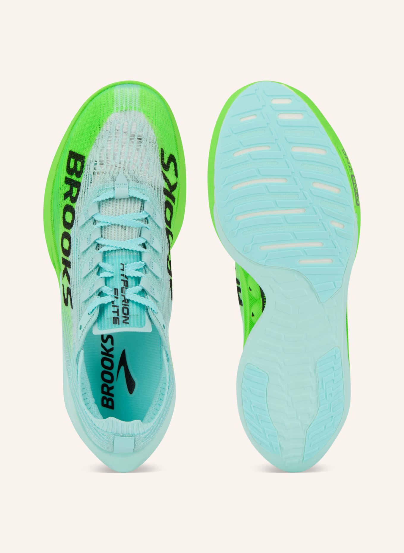 BROOKS Laufschuhe HYPERION ELITE 5: MINT / NEONGRÜN / SCHWARZ