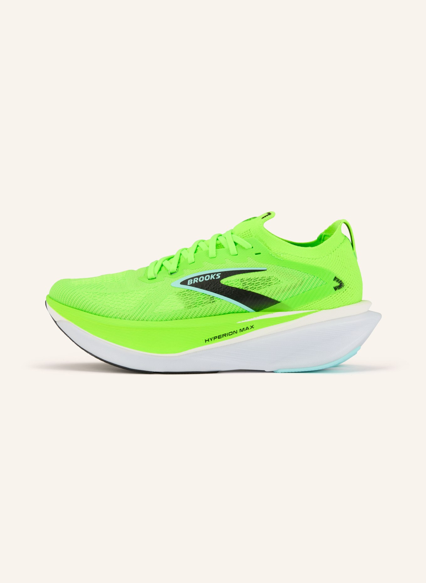 BROOKS Laufschuhe HYPERION MAX 3: NEONGRÜN / MINT / SCHWARZ