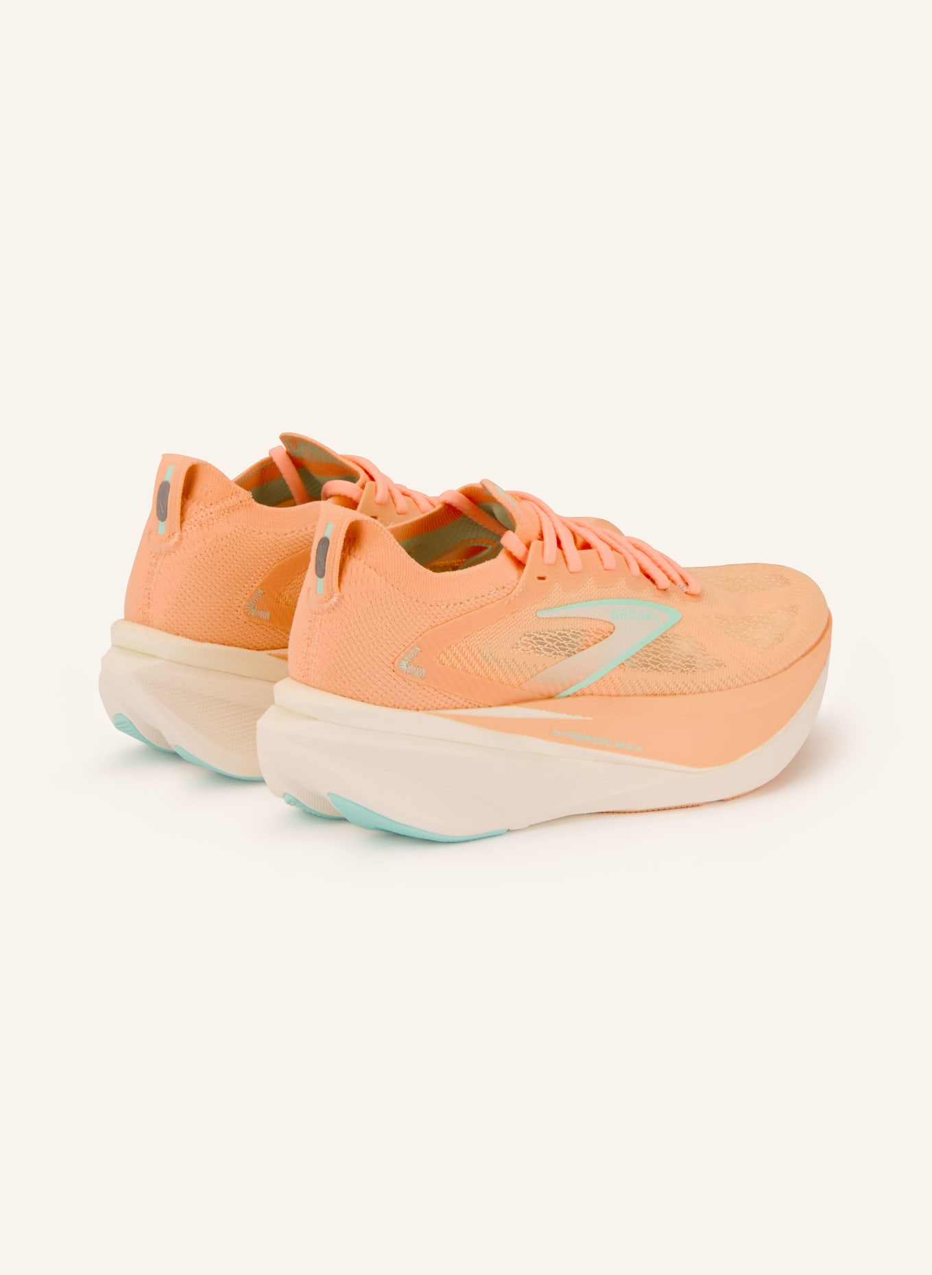 BROOKS HYPERION MAX 3 running shoes: ORANGE / MINT