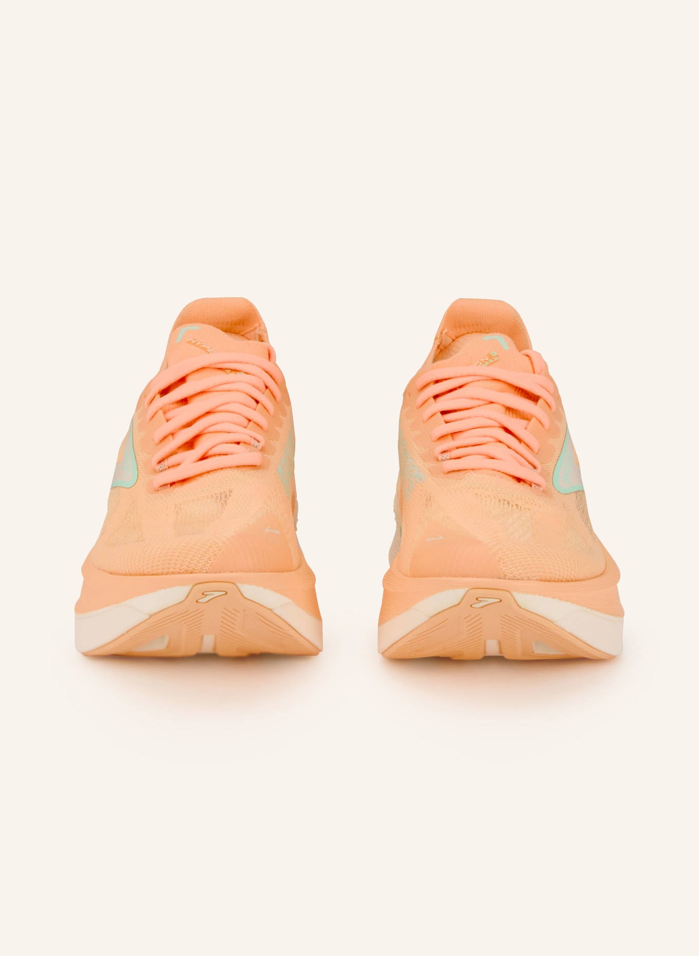 BROOKS HYPERION MAX 3 running shoes: ORANGE / MINT