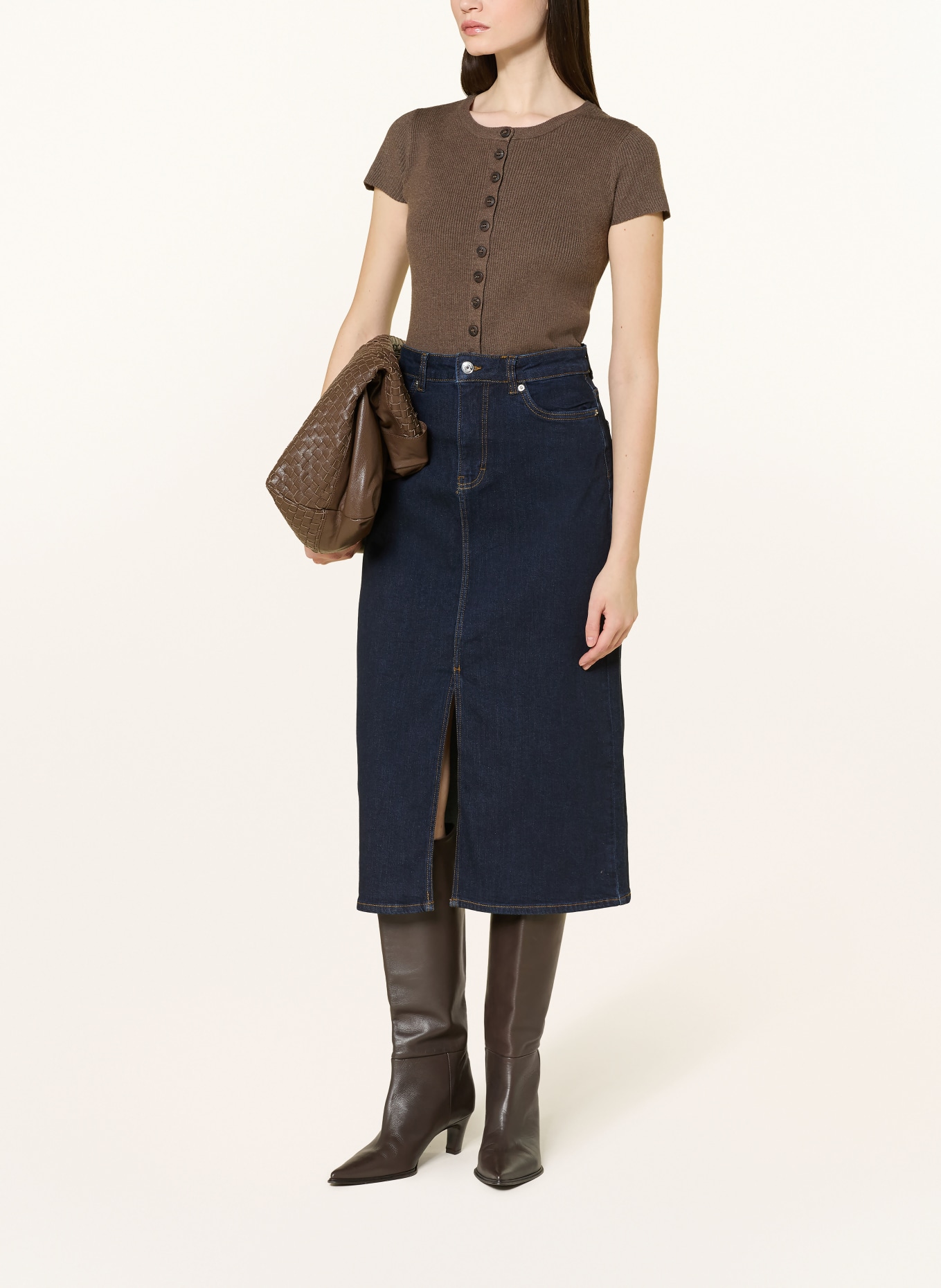 Part Two Denim skirt DILLINPW: DARK BLUE