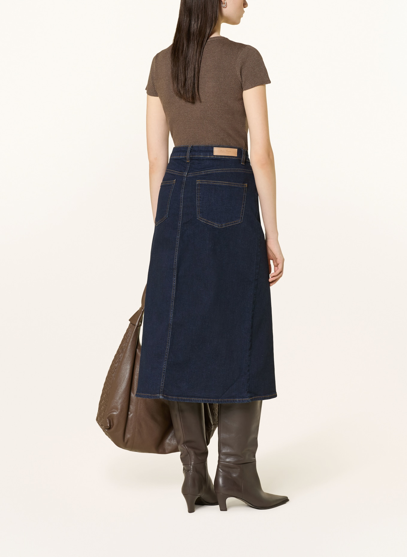Part Two Denim skirt DILLINPW: DARK BLUE