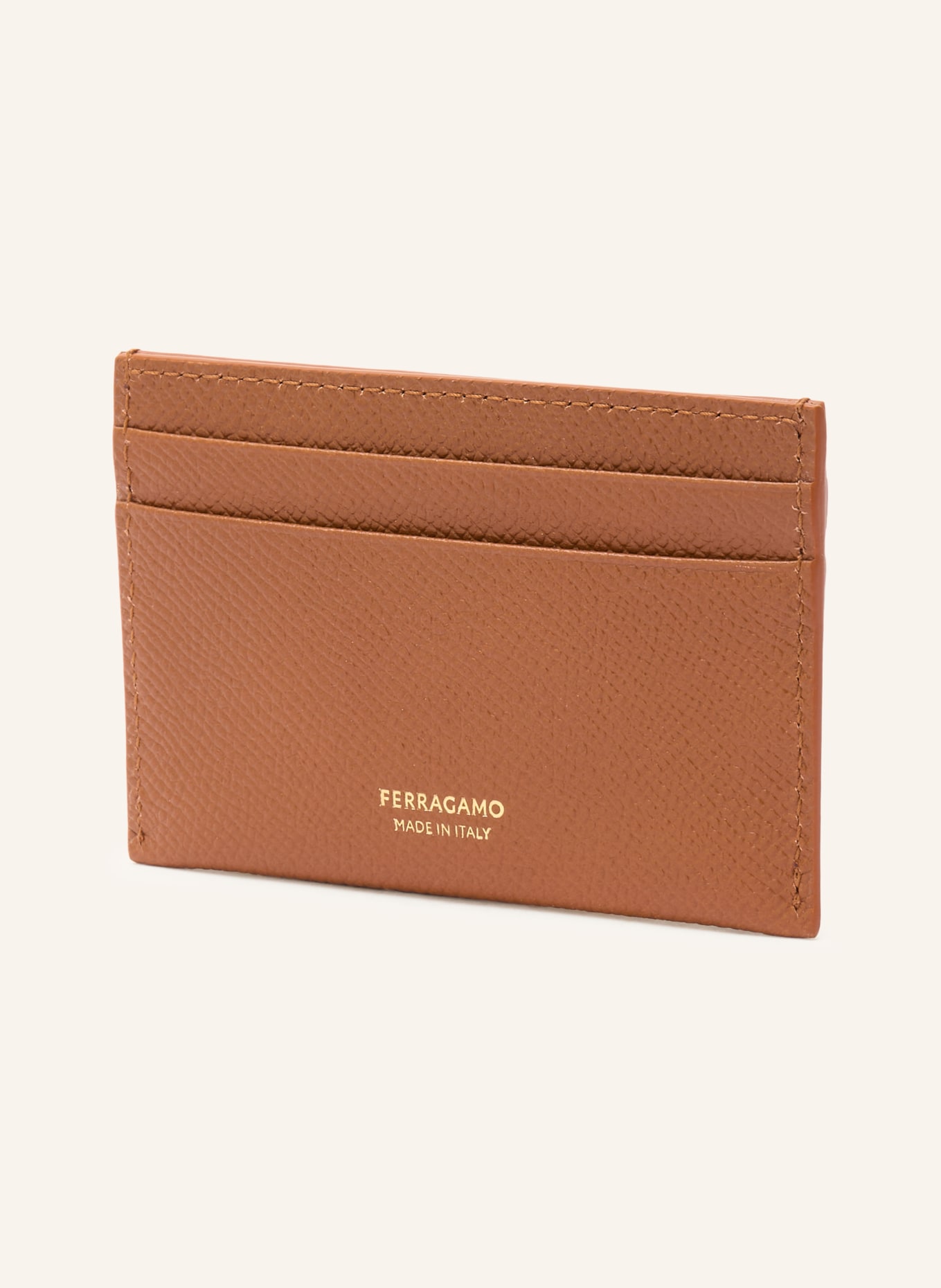 FERRAGAMO Kartenetui GANCINI: BRAUN