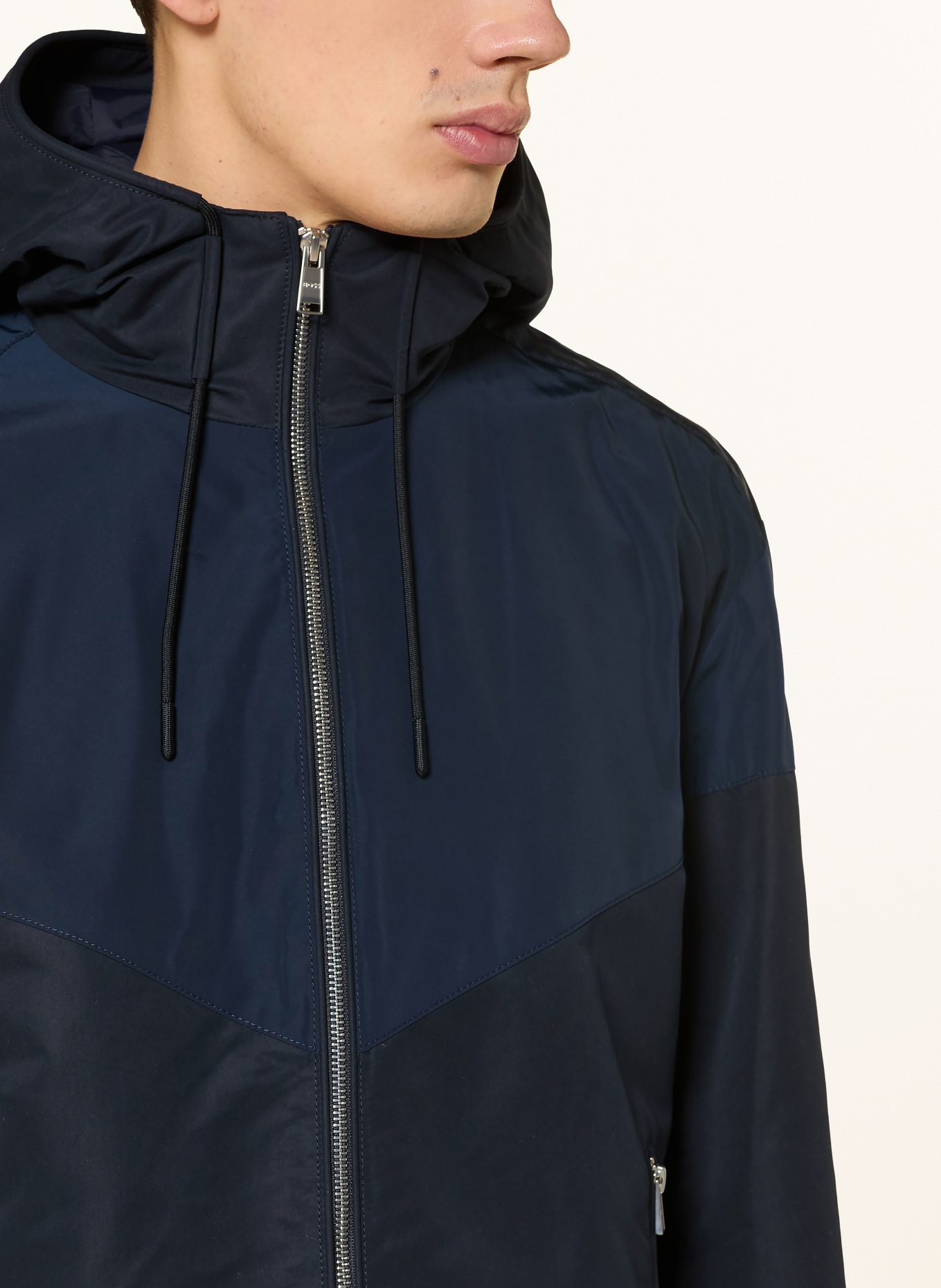 BOSS Regenjacke CIRENO4: DUNKELBLAU