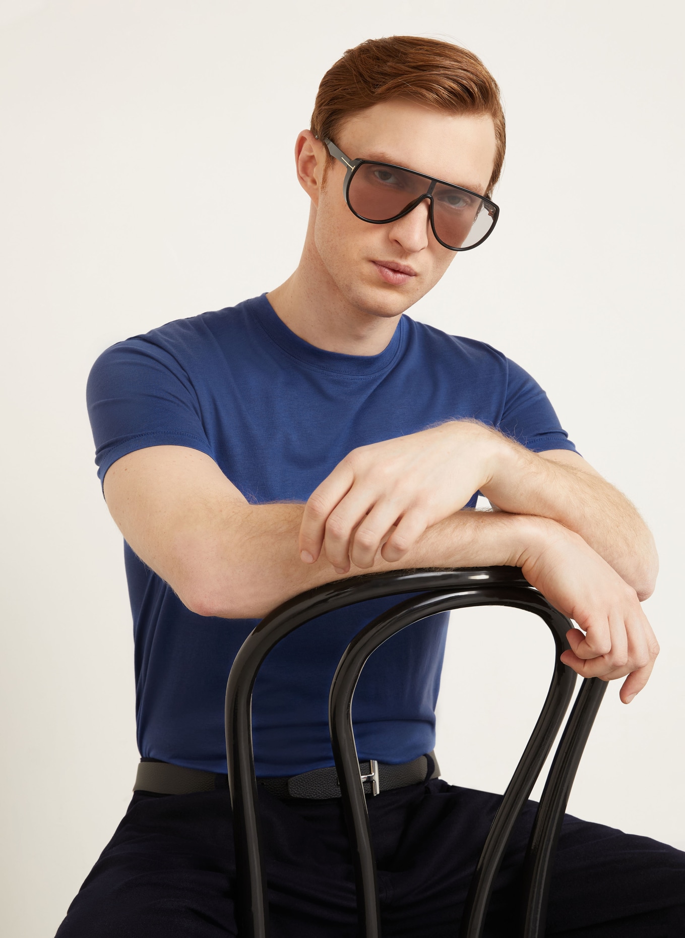 TOM FORD T-Shirt: BLAU