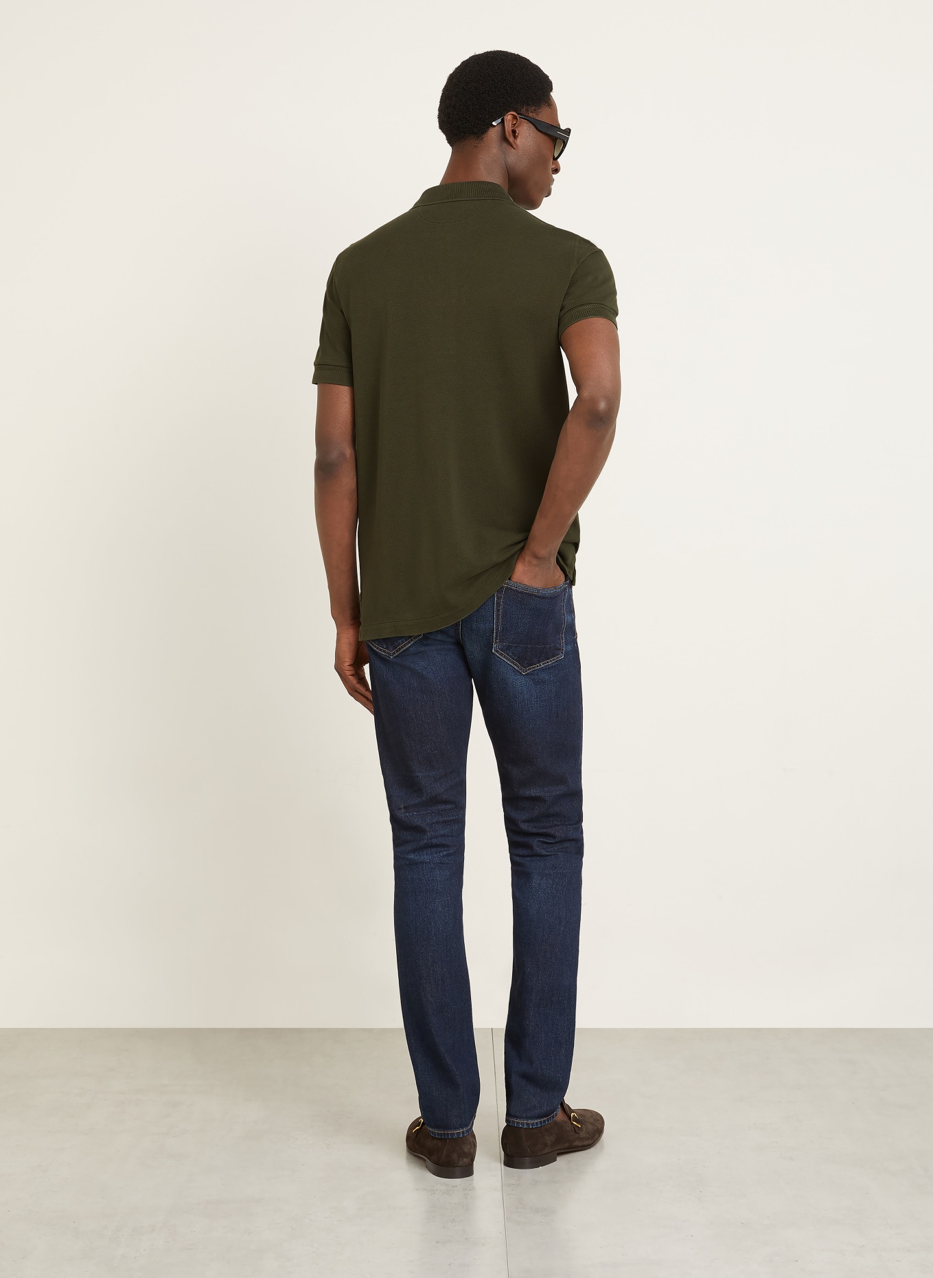 TOM FORD Piqué-Poloshirt: DUNKELGRÜN