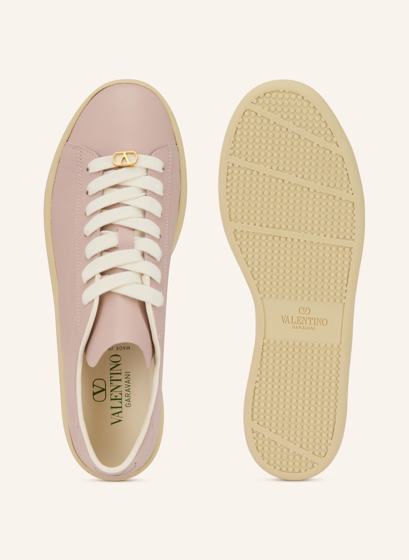 VALENTINO GARAVANI Sneakersy ROYCO: RŮŽOVÁ / ZELENÁ