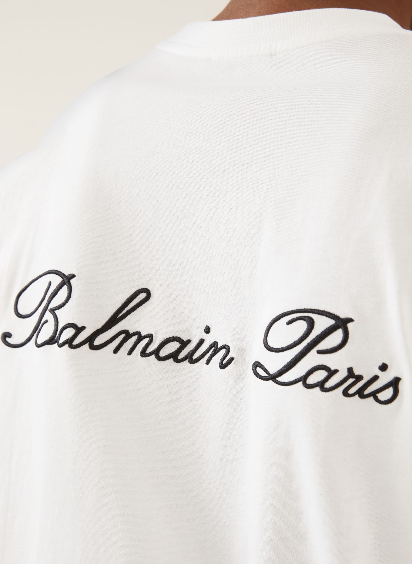 BALMAIN T-shirt: WHITE / BLACK