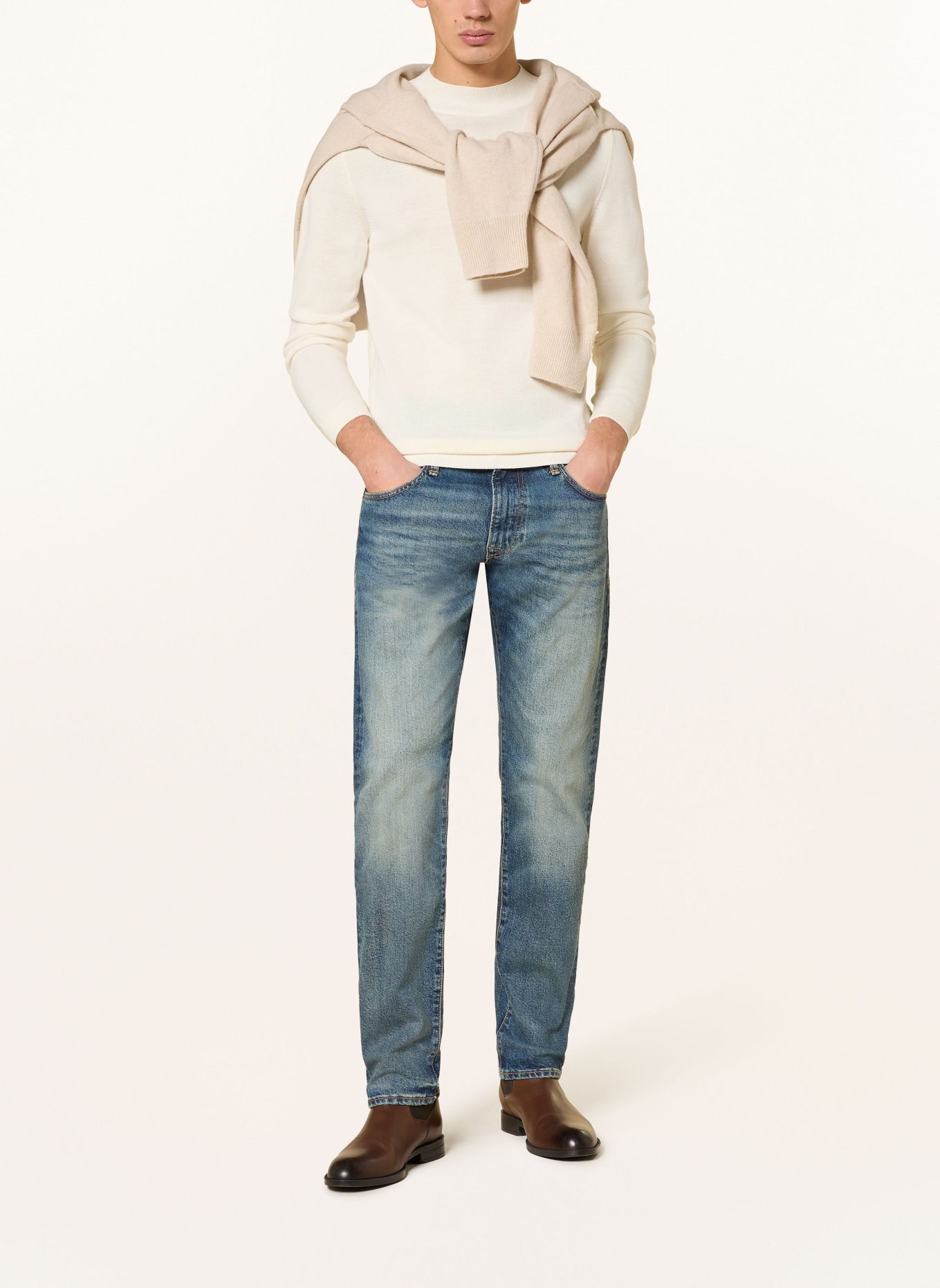 BOSS Jeans Slim Fit: 422 MEDIUM BLUE