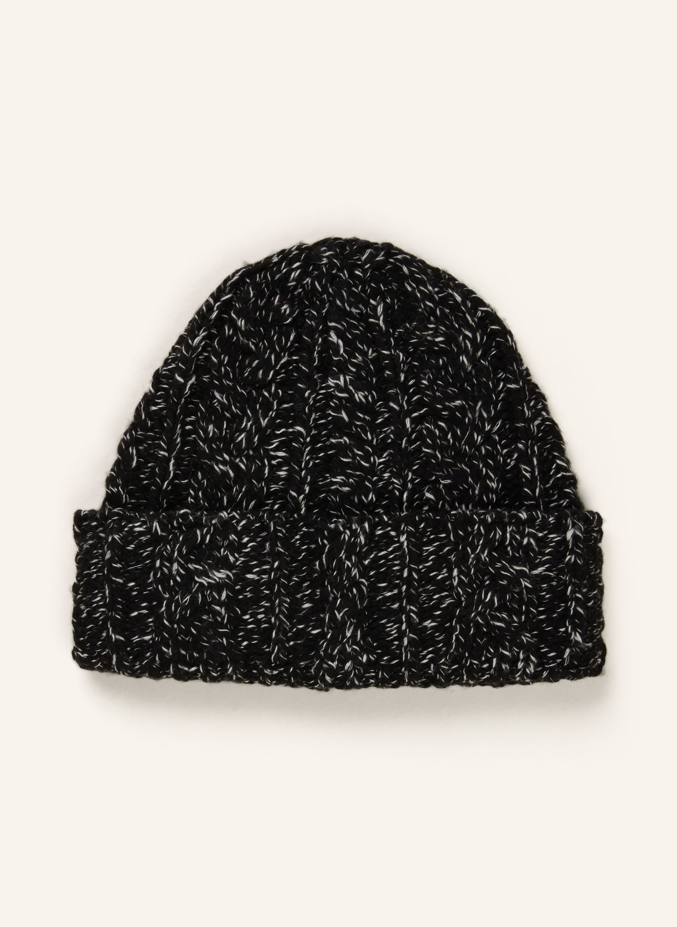 CLOSED Mütze: DUNKELGRAU / ECRU