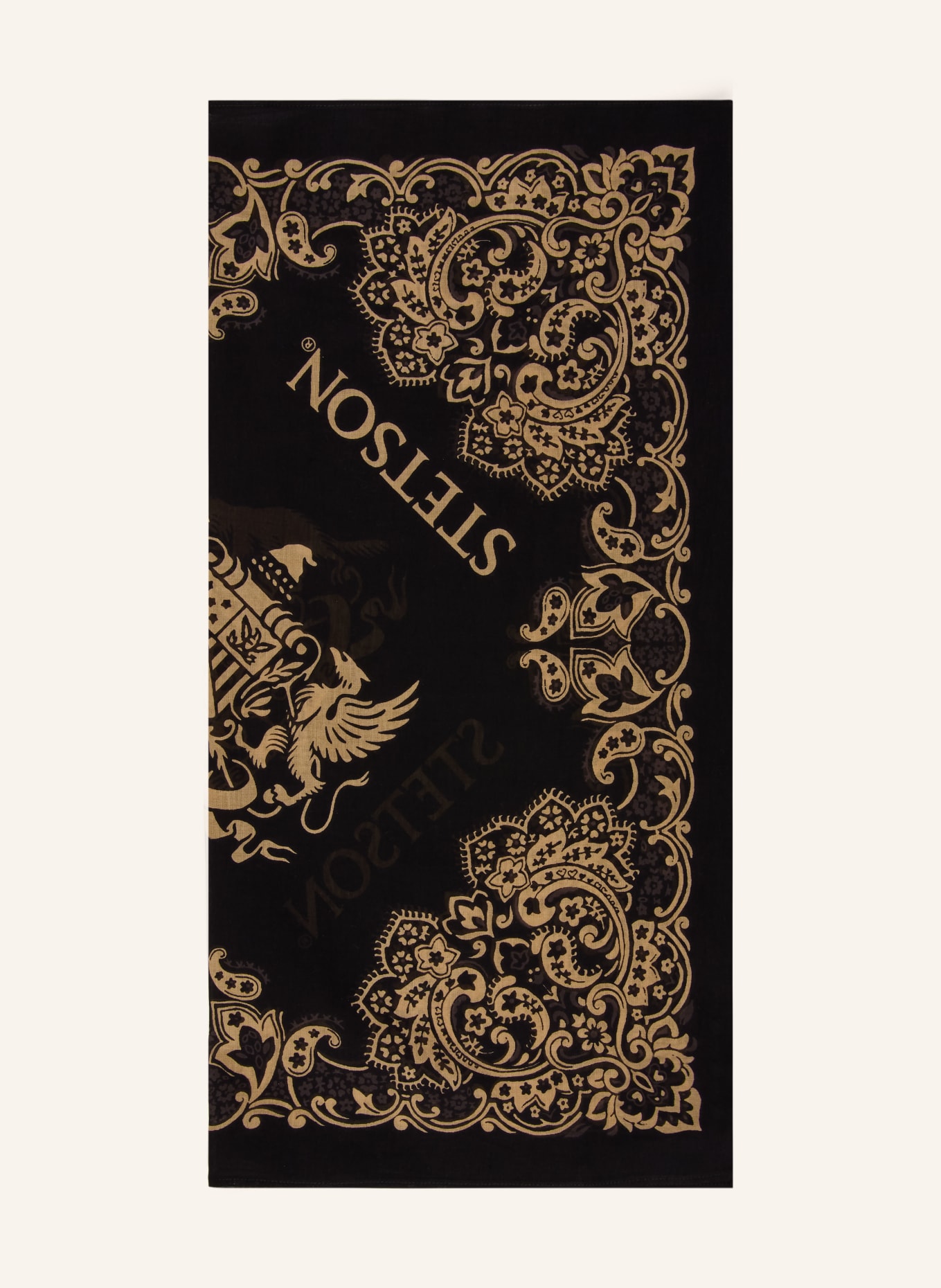 STETSON Tuch: SCHWARZ / BEIGE / DUNKELGRAU