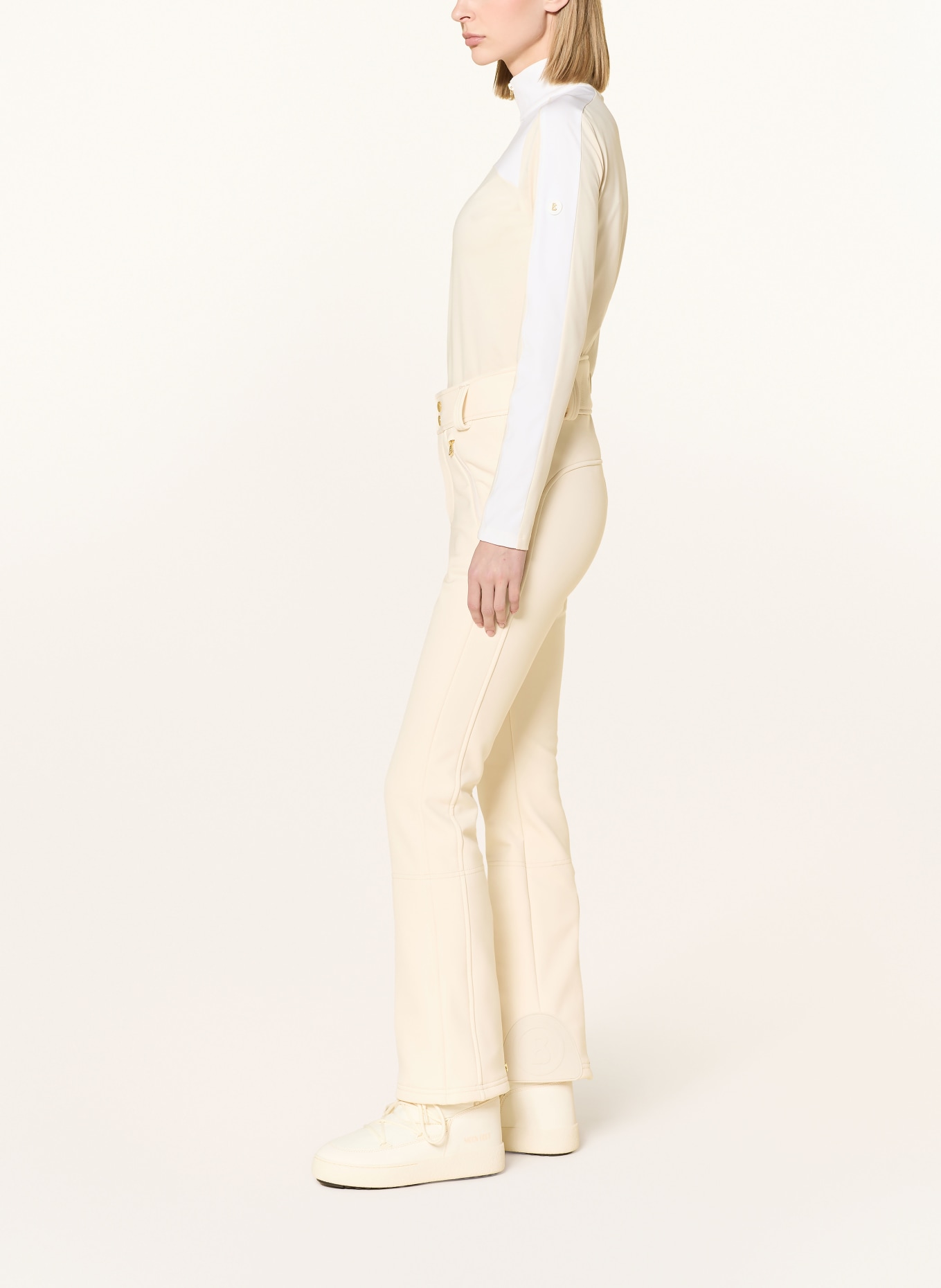 BOGNER HAZEL2 softshell ski pants: ECRU