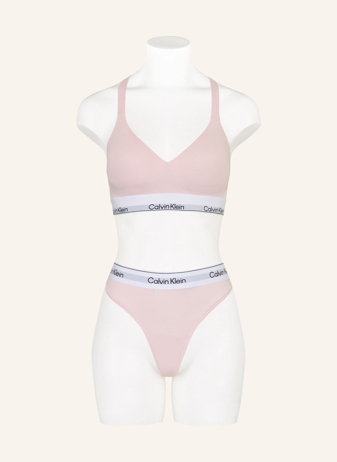 Calvin Klein String ICON COTTON MODAL: HELLROSA / WEISS / SCHWARZ
