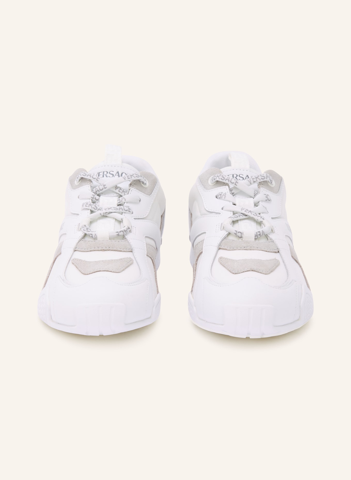 VERSACE Sneaker GALAXIA: WEISS / GRAU
