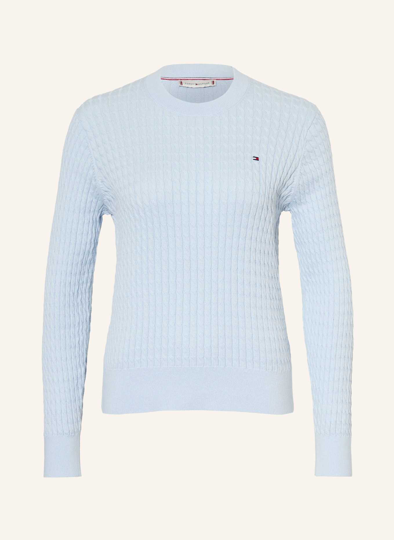 TOMMY HILFIGER Pullover: HELLBLAU