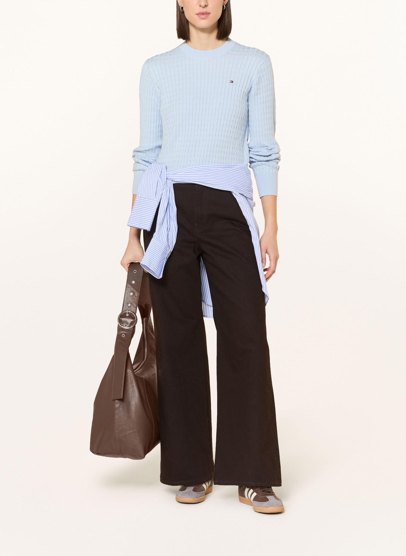 TOMMY HILFIGER Pullover: HELLBLAU