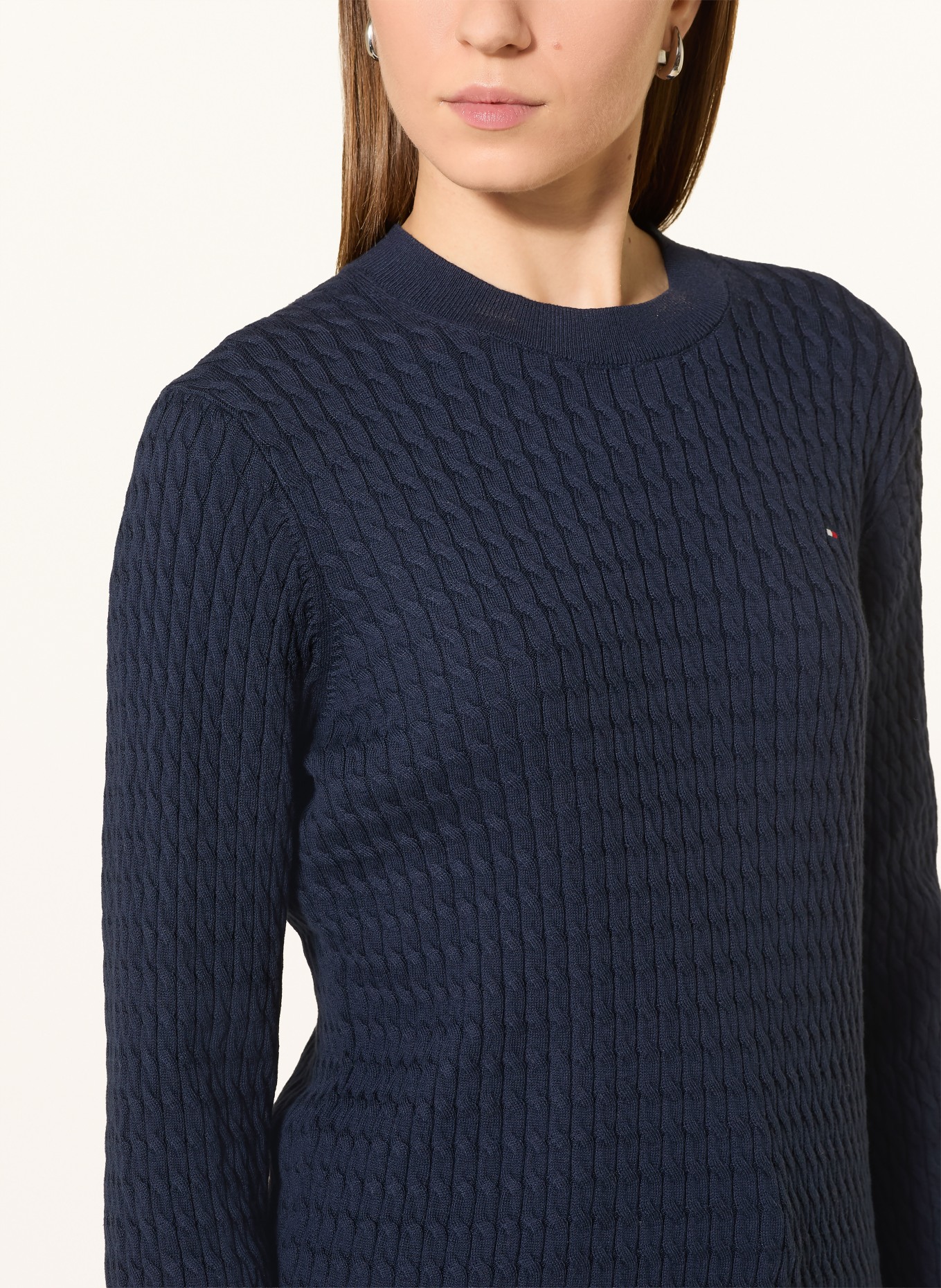 TOMMY HILFIGER Pullover: DUNKELBLAU