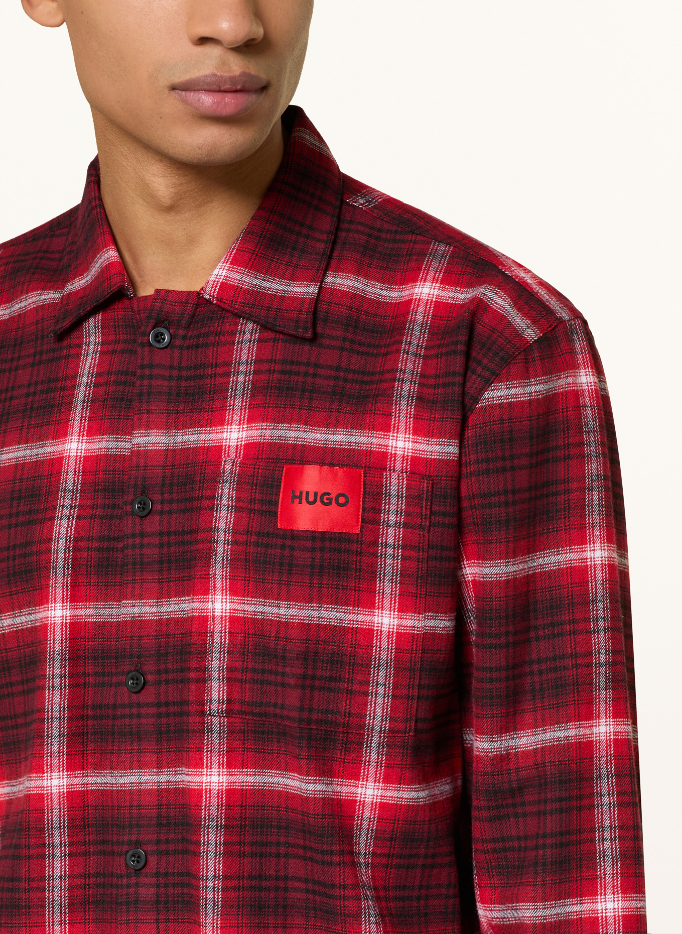 HUGO LOUK pajamas: RED / BLACK