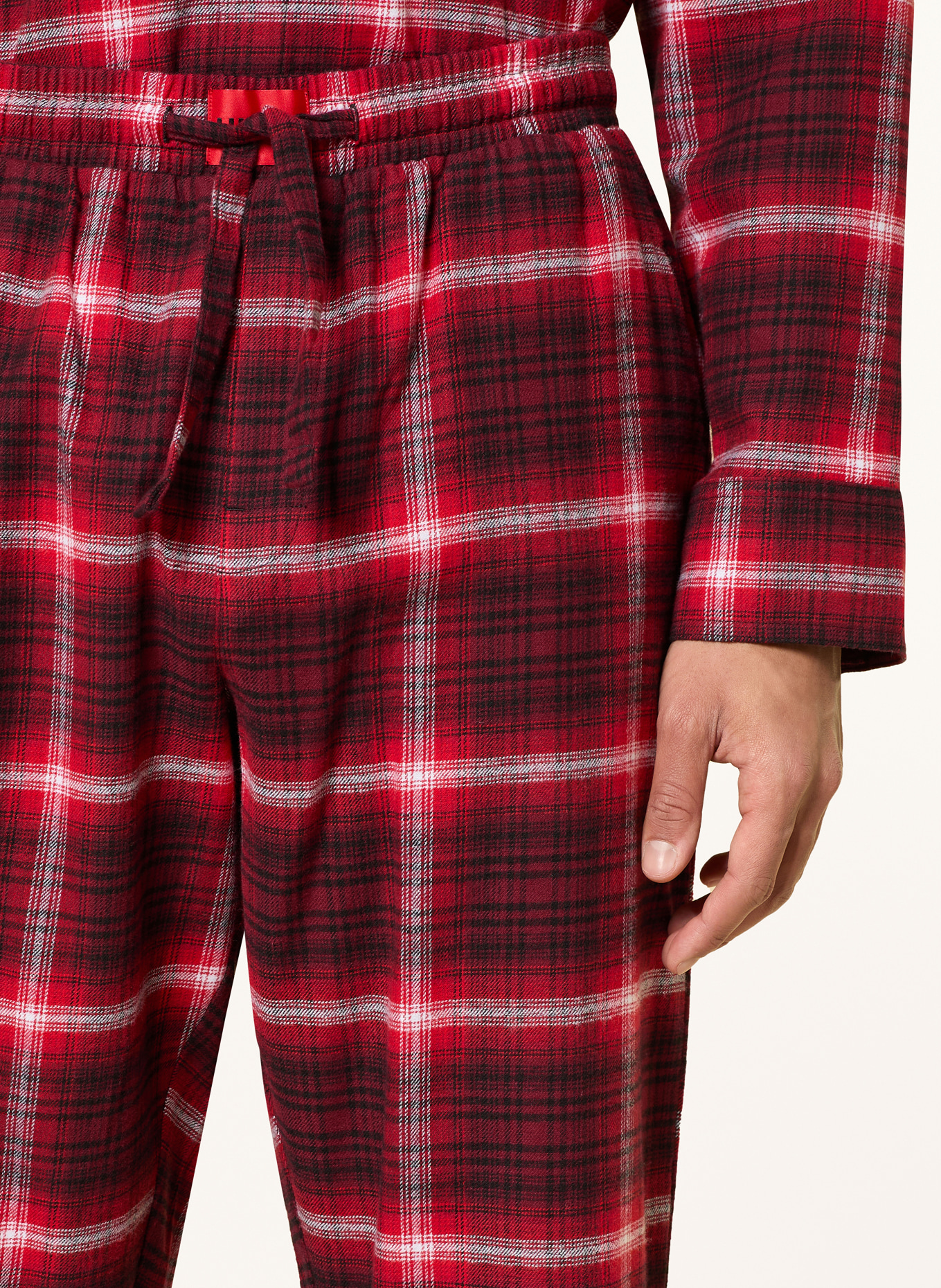 HUGO LOUK pajamas: RED / BLACK