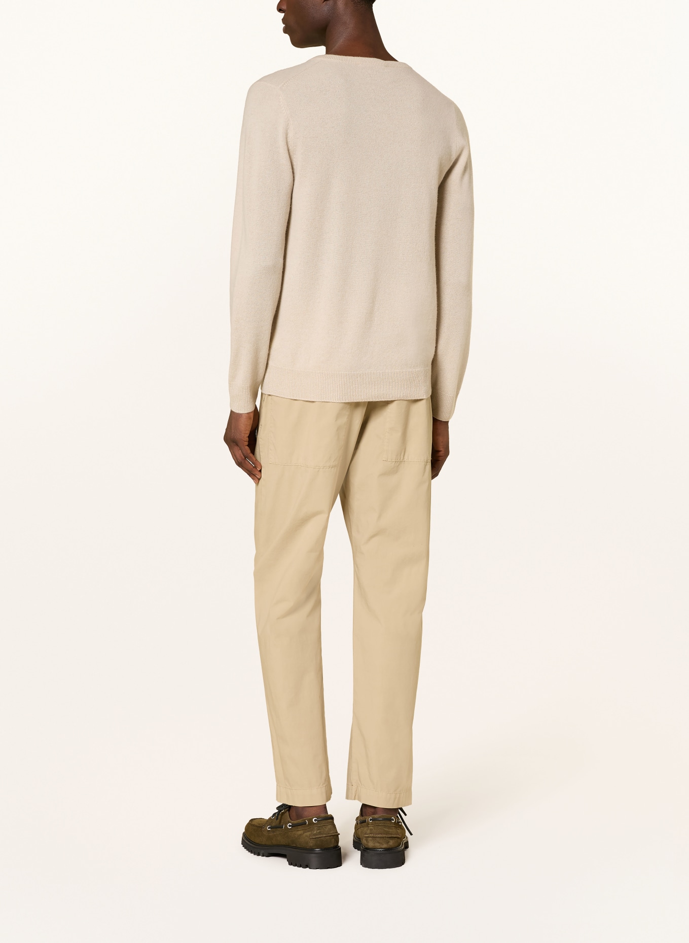 FTC CASHMERE Kasjmier trui: BEIGE