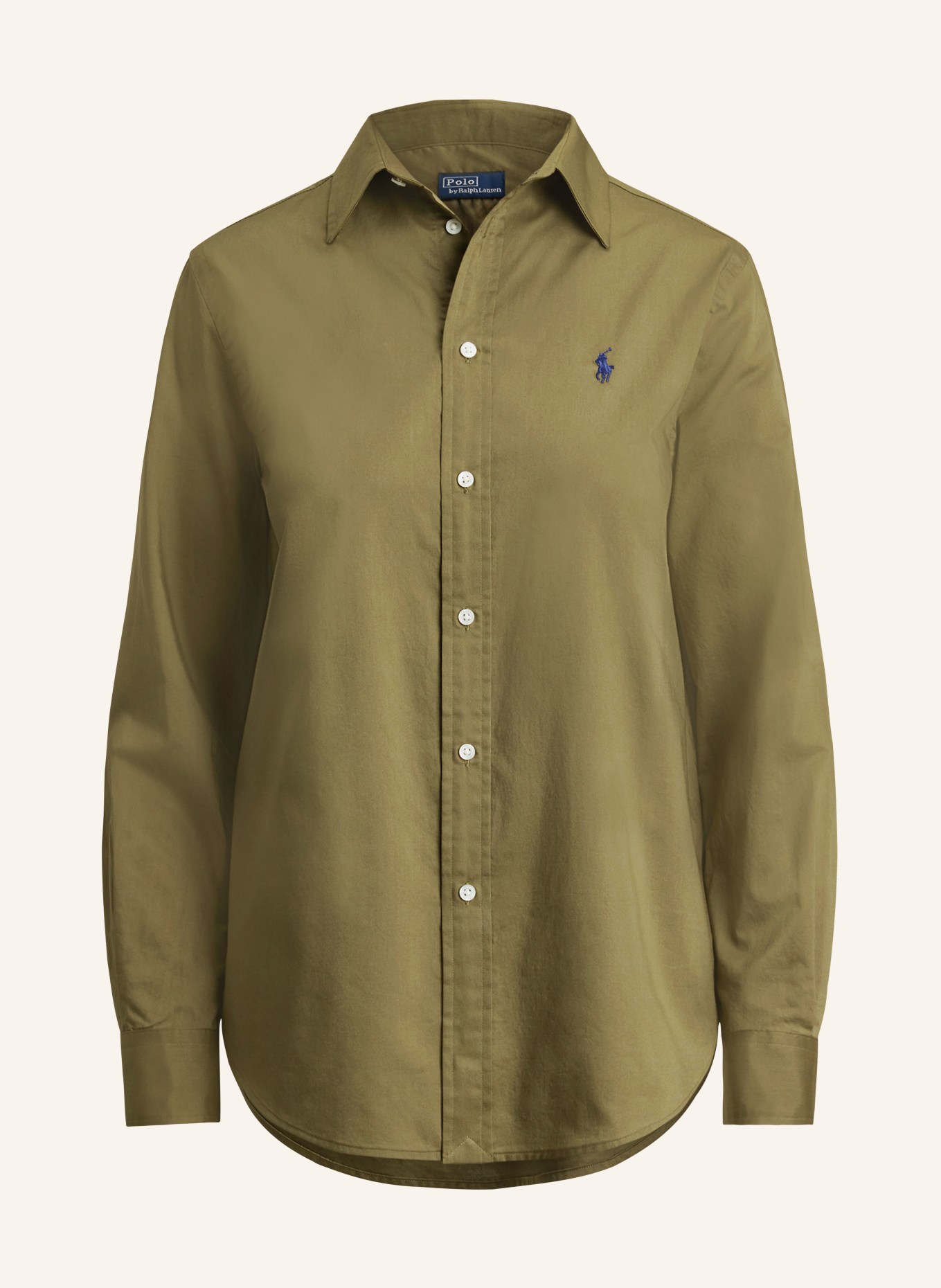 POLO RALPH LAUREN Košilová halenka: OLIVOVÁ