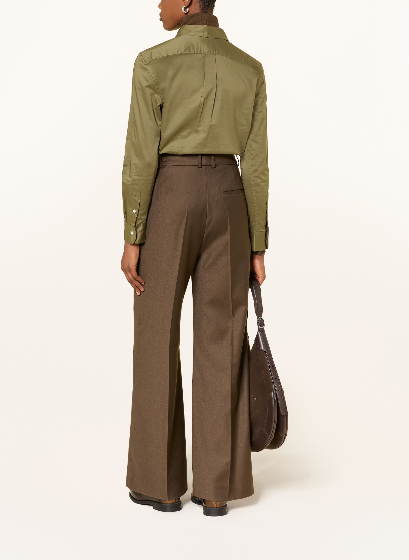 POLO RALPH LAUREN Košilová halenka: OLIVOVÁ