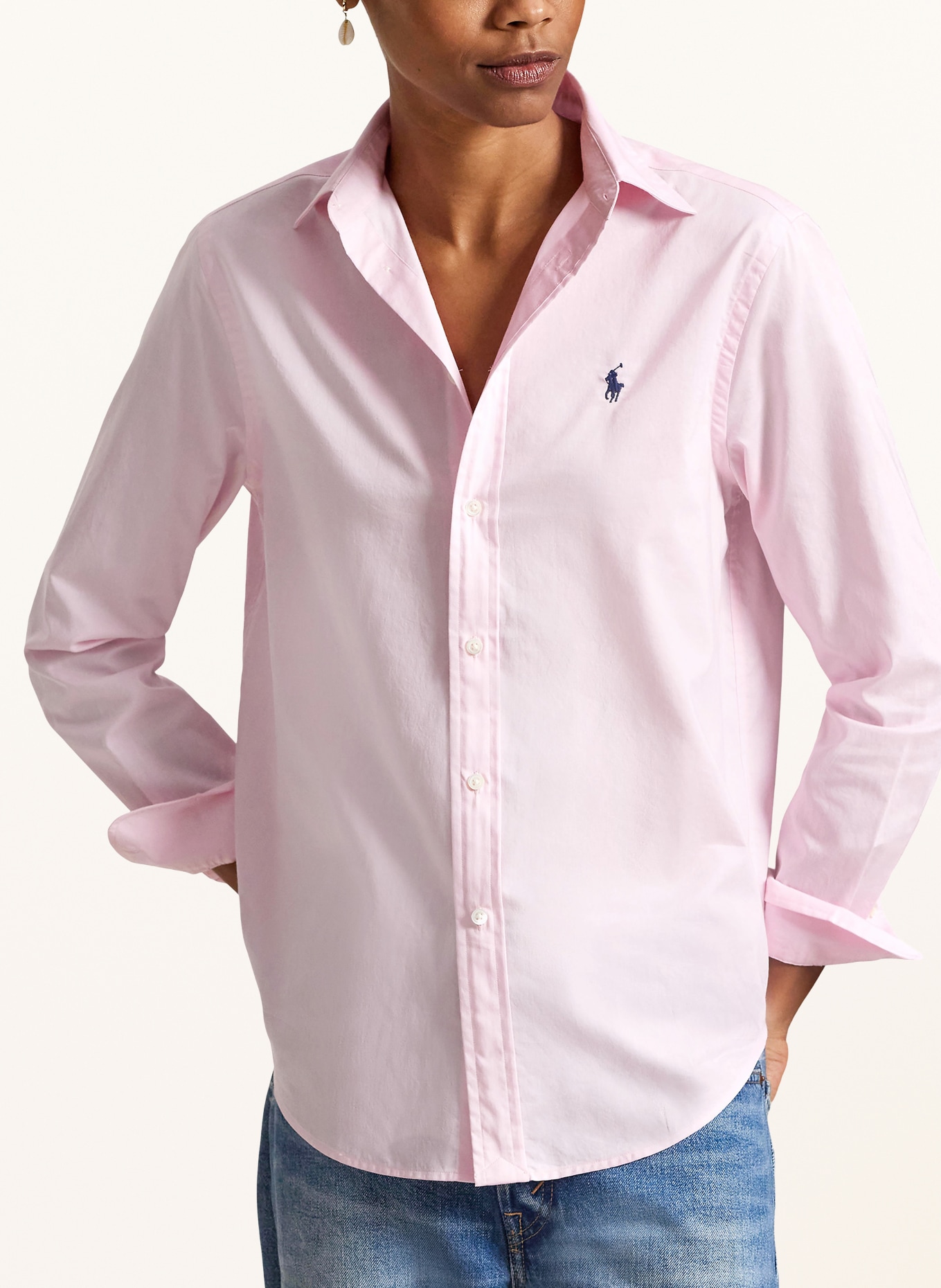 POLO RALPH LAUREN Košilová halenka: RŮŽOVÁ