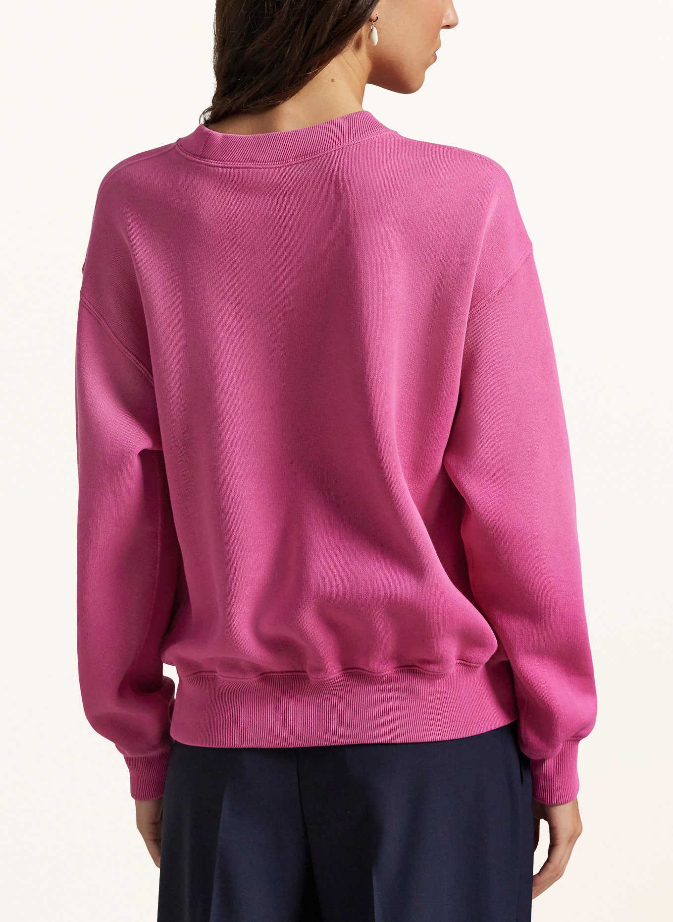 POLO RALPH LAUREN Mikina: RŮŽOVÁ / TMAVĚ MODRÁ