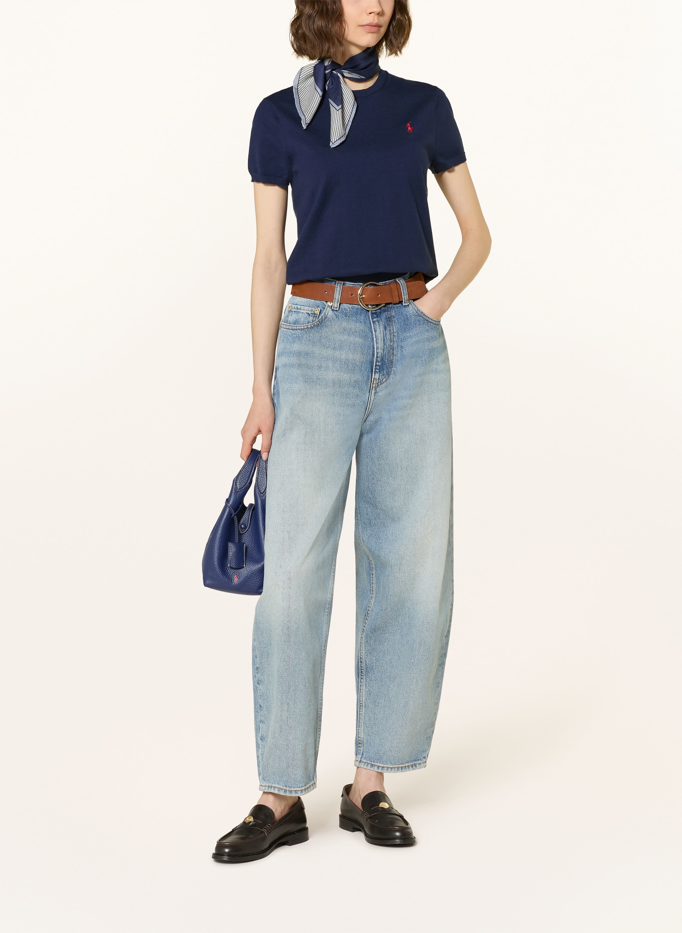 POLO RALPH LAUREN Strickshirt: DUNKELBLAU