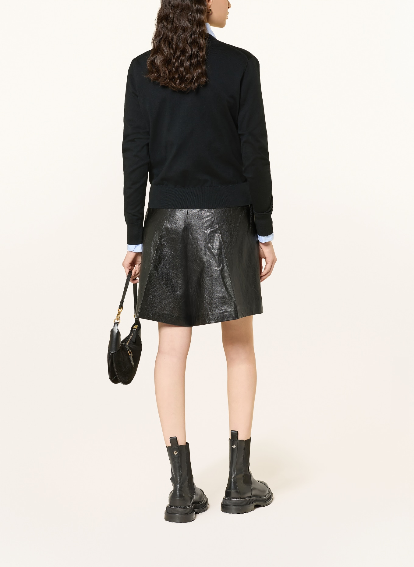 POLO RALPH LAUREN Pletený kardigan: ČERNÁ