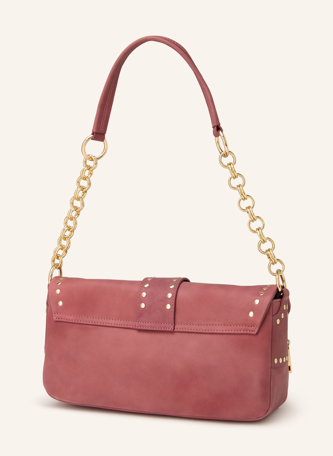 jeffrey campbell Shoulder bag with rivets: DUSKY PINK