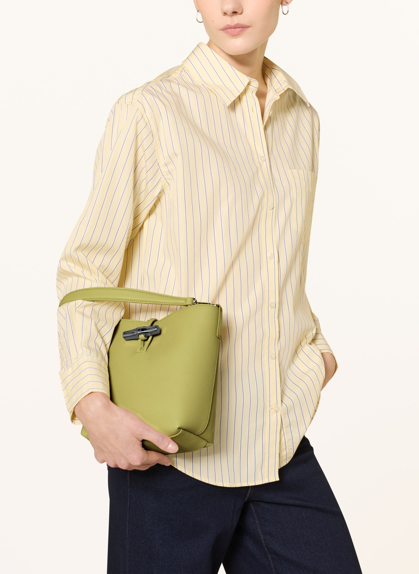 LONGCHAMP Umhängetasche LE ROSEAU SMALL: HELLGRÜN