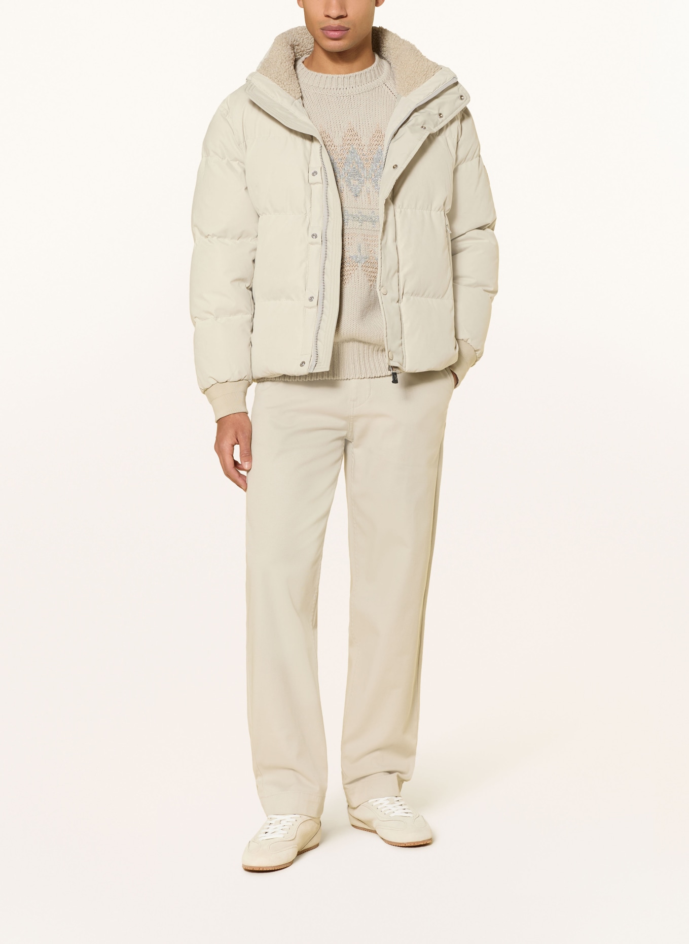 BOSS Steppjacke OCAMP: ECRU