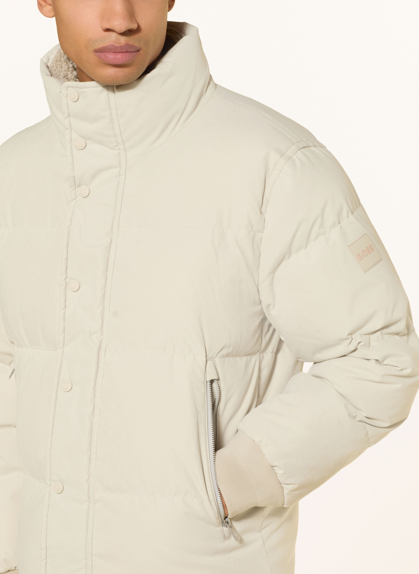 BOSS Steppjacke OCAMP: ECRU