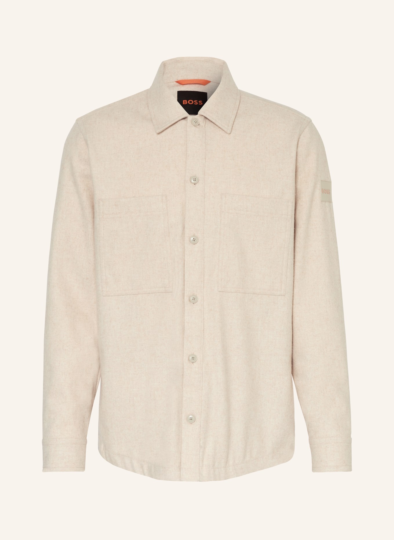 BOSS Overshirt LOCKY: HELLBRAUN