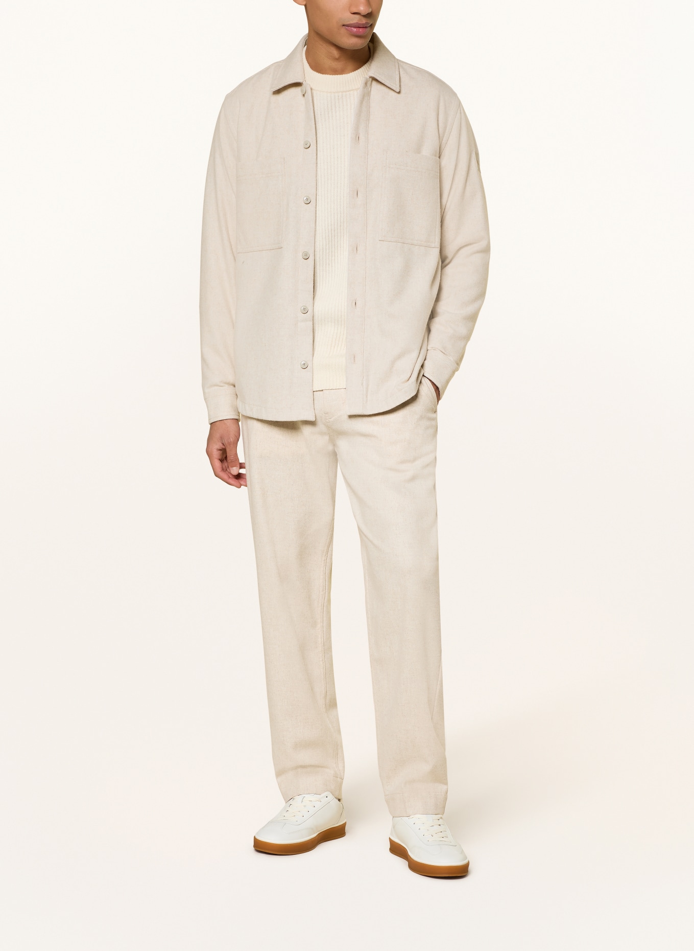 BOSS Overshirt LOCKY: HELLBRAUN