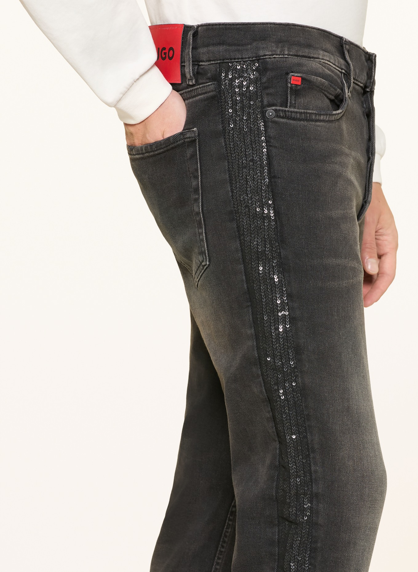 HUGO Jean HUGO coupe slim: 021 DARK GREY