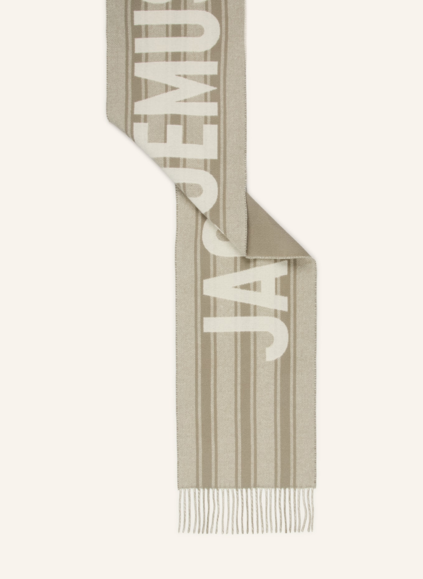 JACQUEMUS Schal: CREME / KHAKI