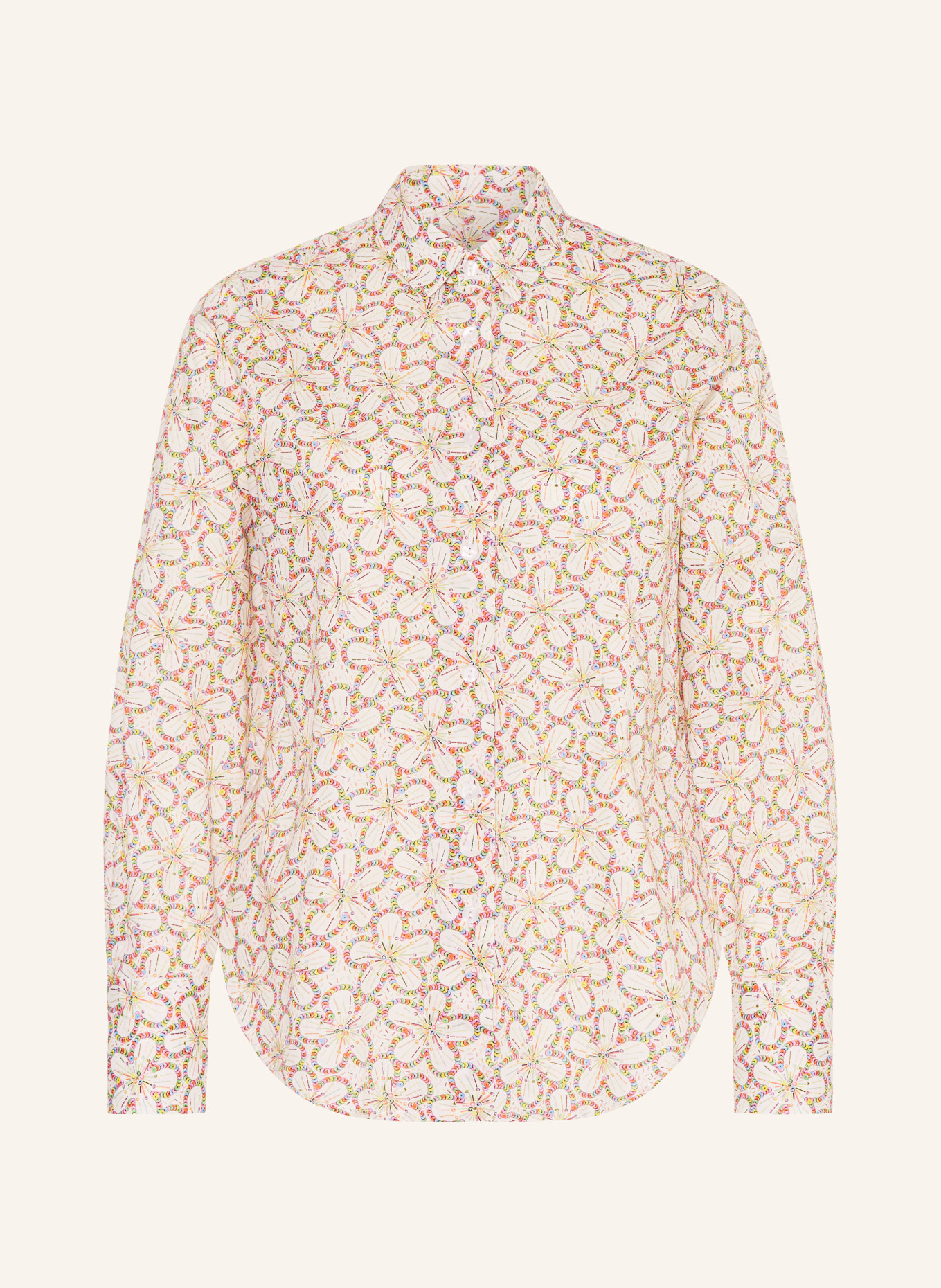 rossana diva Shirt blouse: ECRU / YELLOW / BLUE