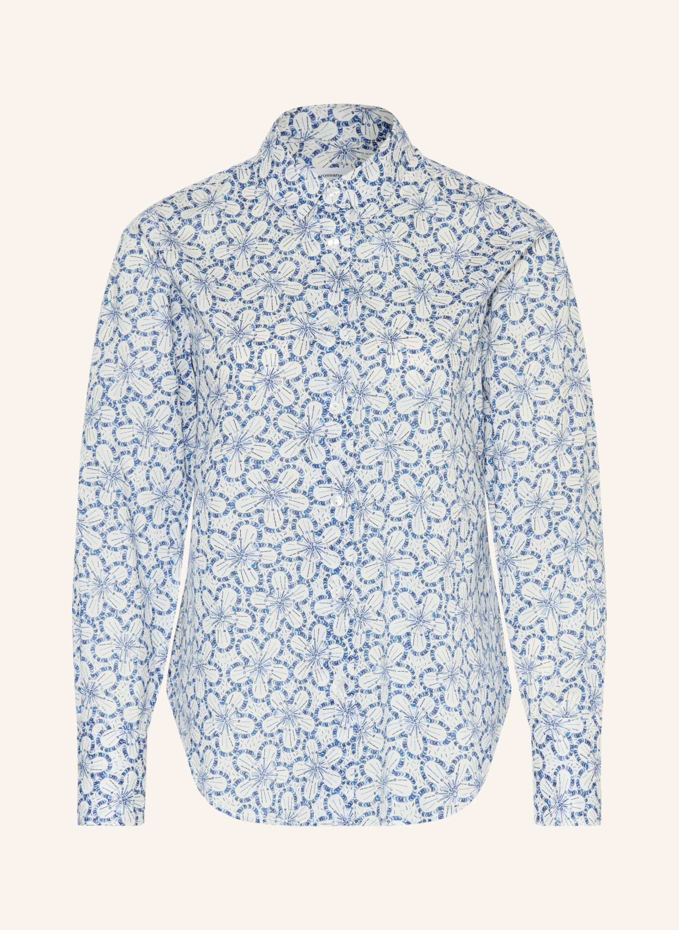 rossana diva Shirt blouse: BLUE / DARK BLUE / WHITE