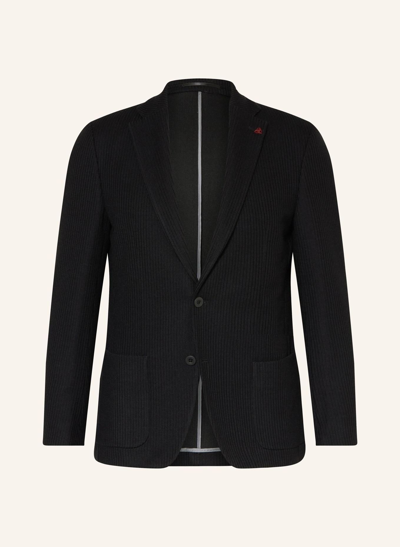 ROY ROBSON Stricksakko Slim Fit: SCHWARZ