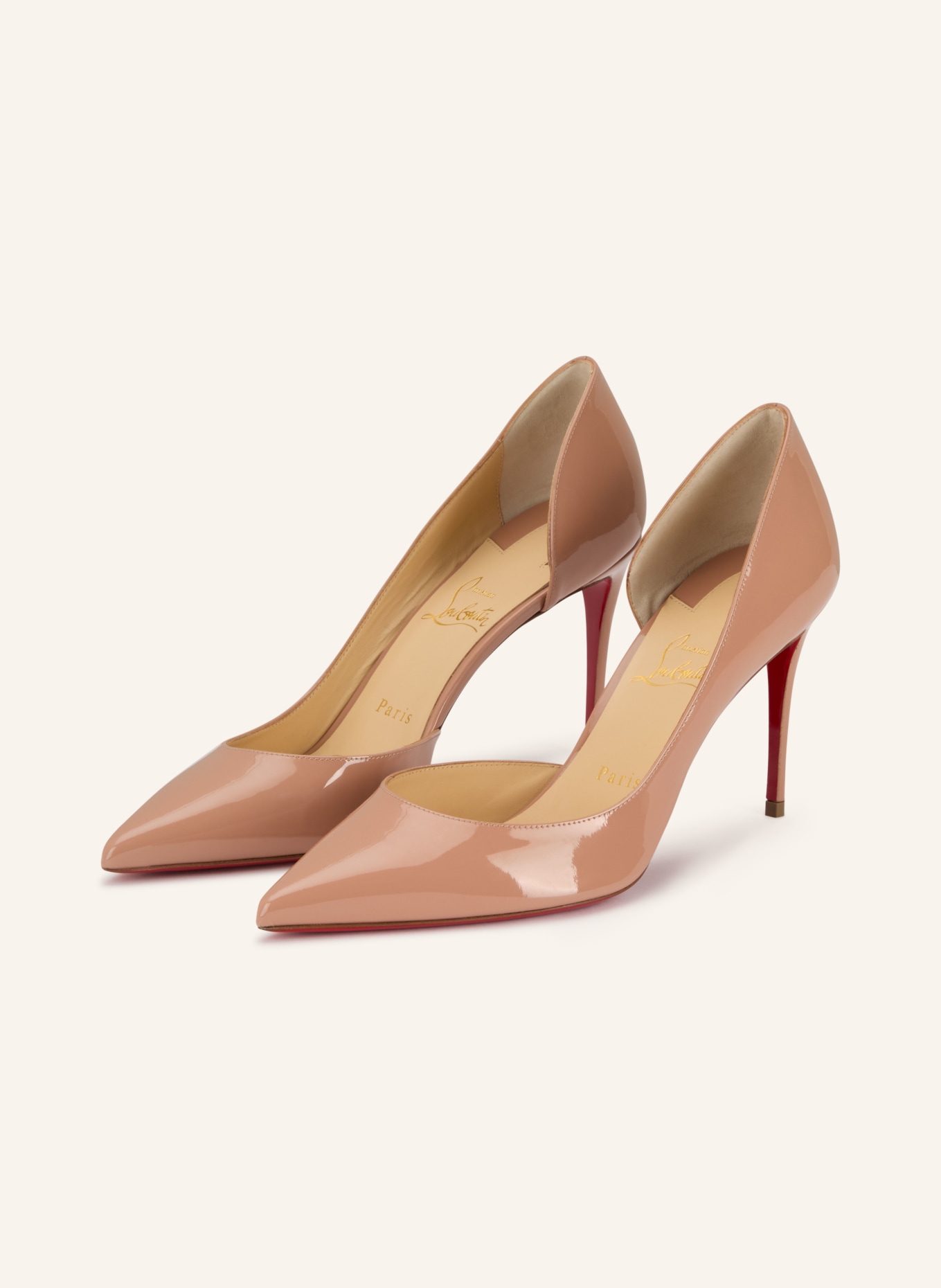 Christian Louboutin Lack-Pumps IRIZA 85: LACHS