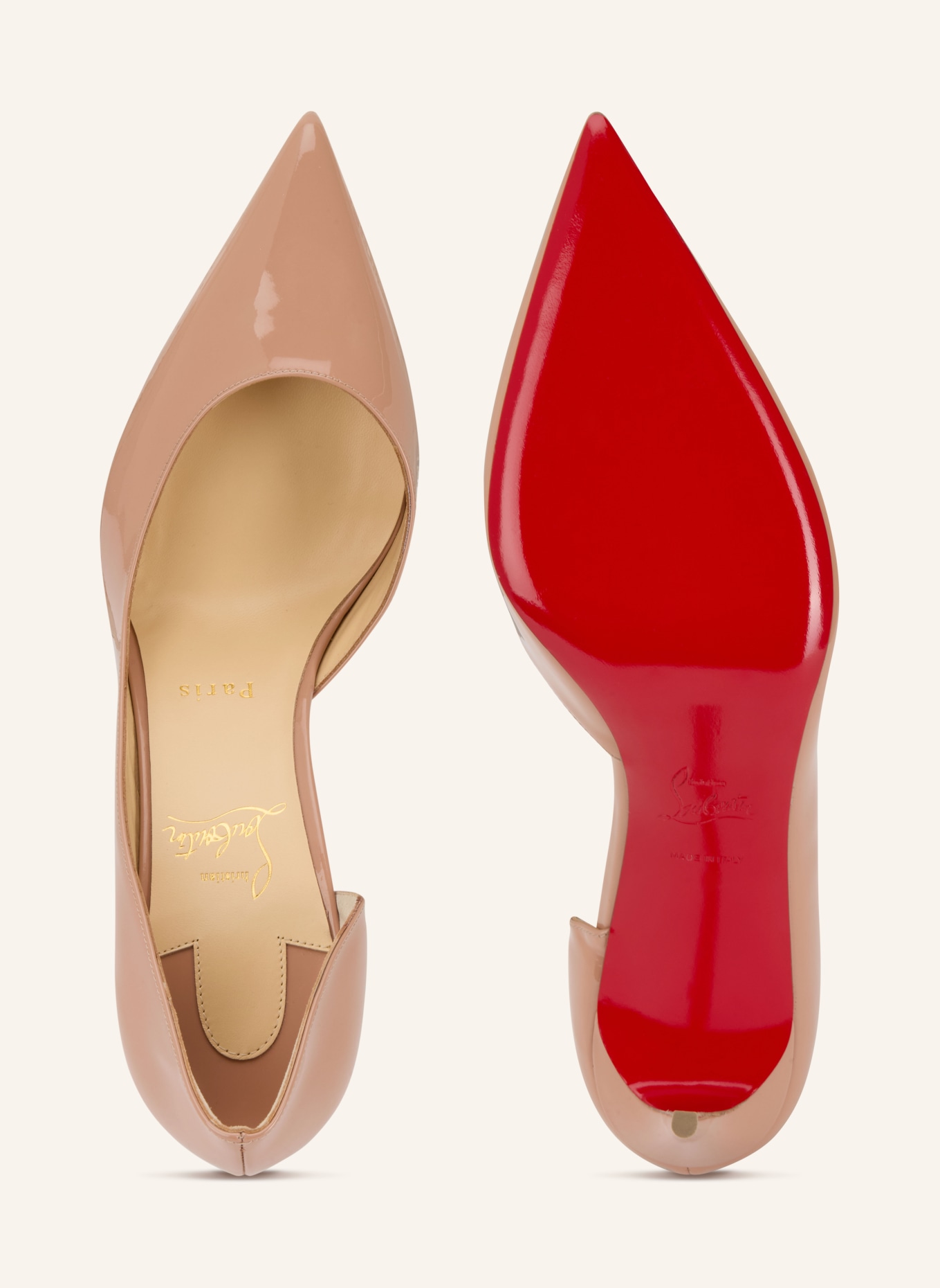 Christian Louboutin Lack-Pumps IRIZA 85: LACHS
