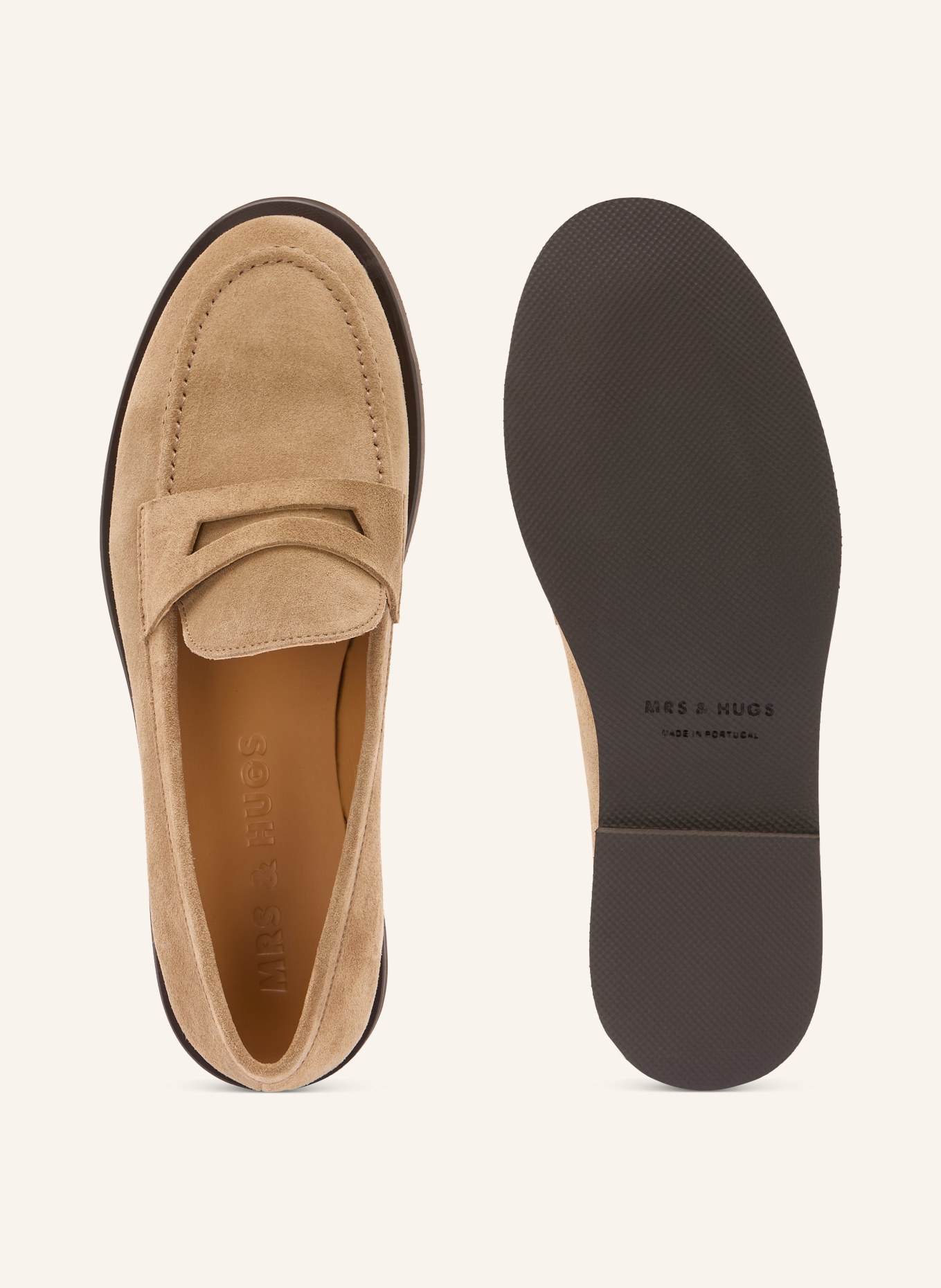 MRS & HUGS Penny-Loafer: BEIGE