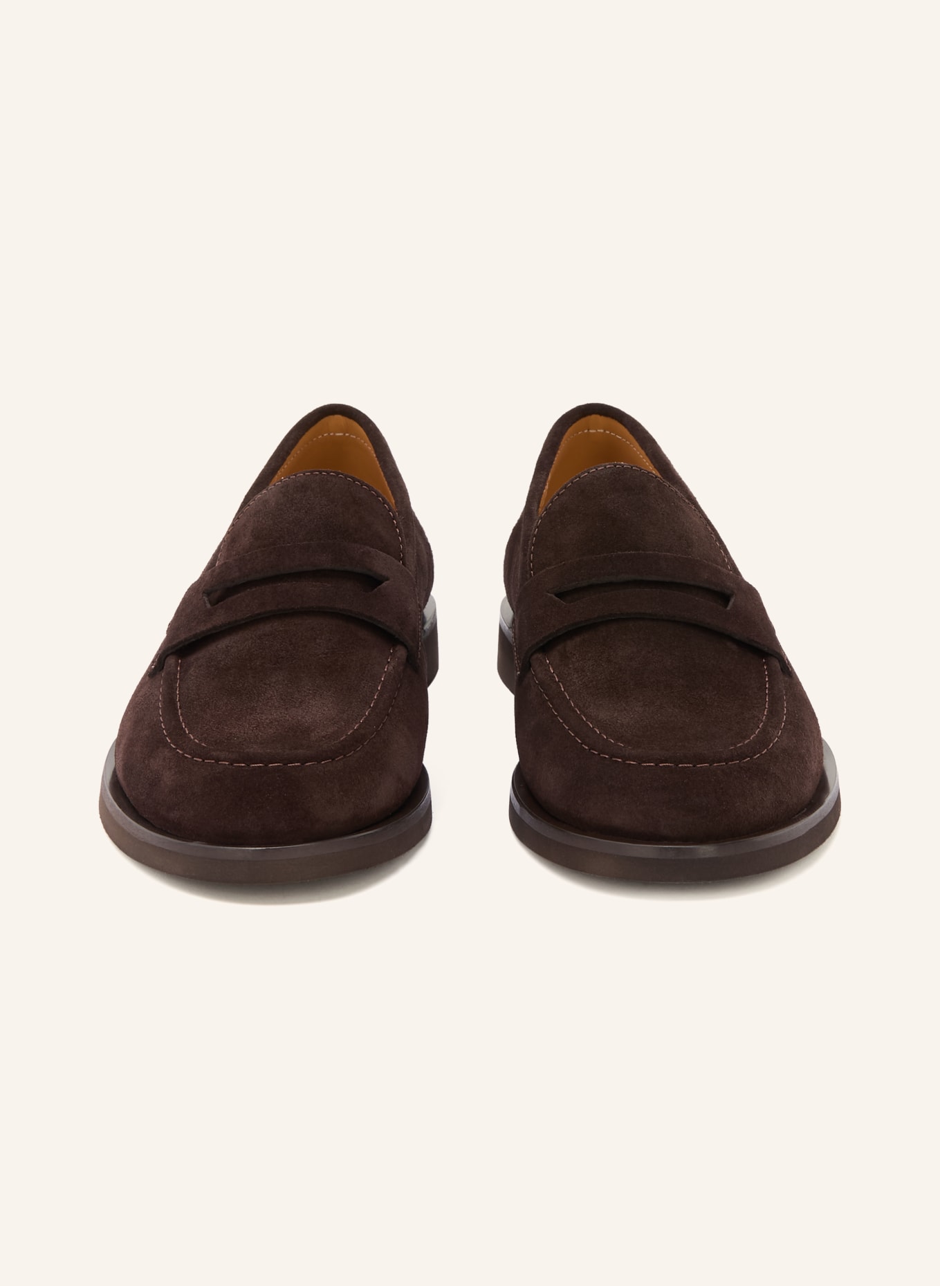 MRS & HUGS Penny loafers: DARK BROWN