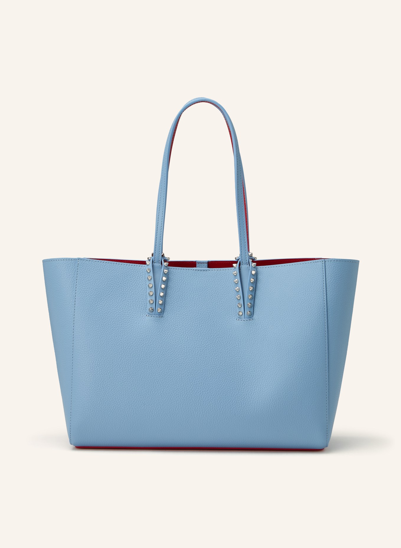 Christian Louboutin Shopper CABATA SMALL mit Pouch: HELLBLAU / ROT