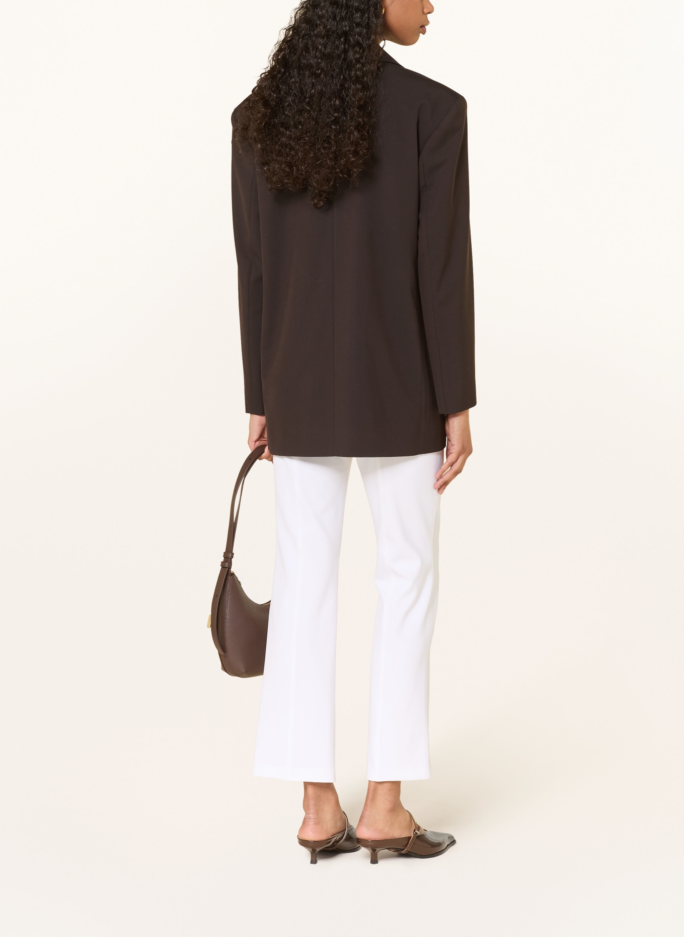 CAMBIO Bootcut-Hose FARAH: WEISS