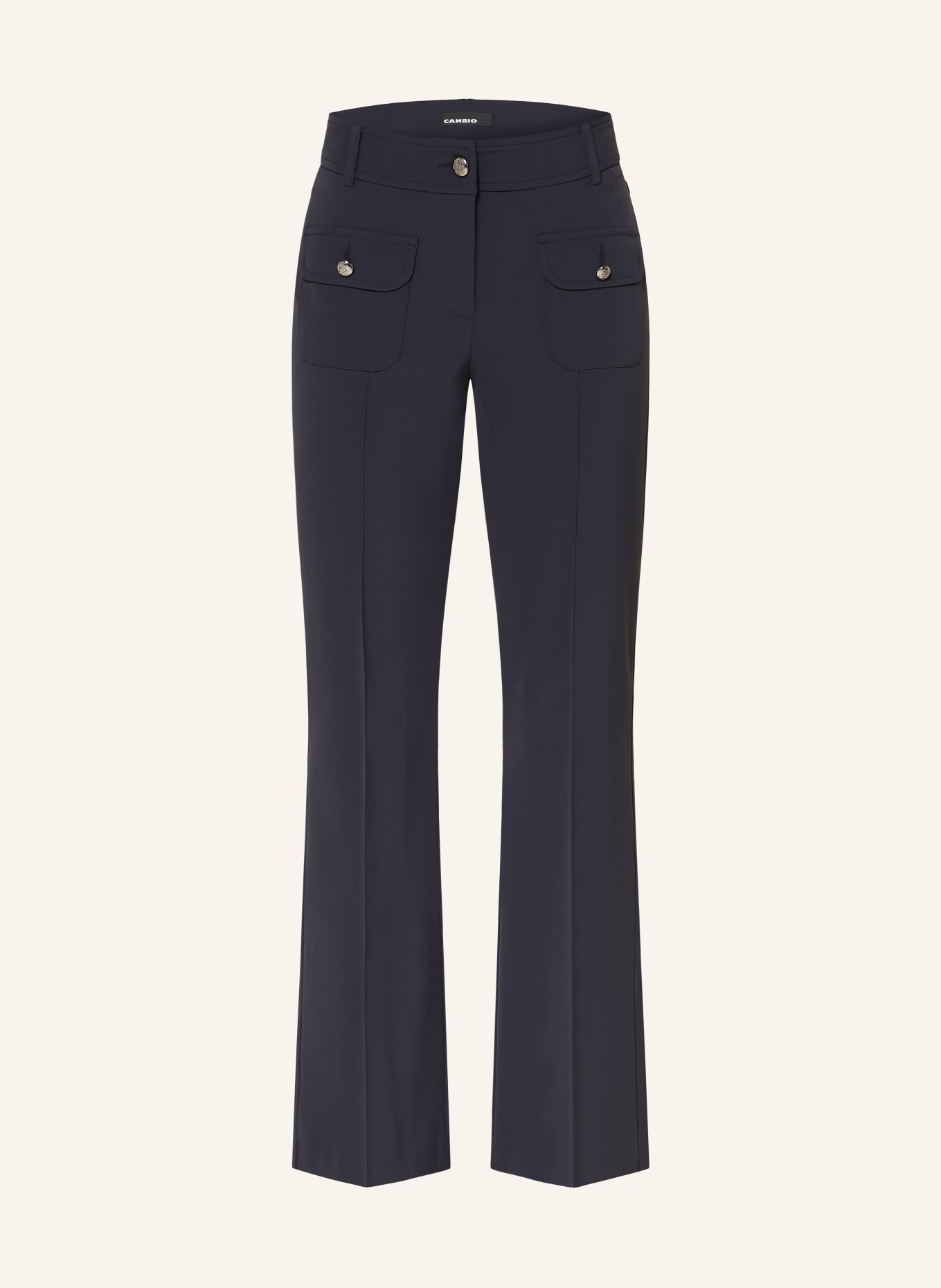 CAMBIO Bootcut-Hose FARAH: DUNKELBLAU