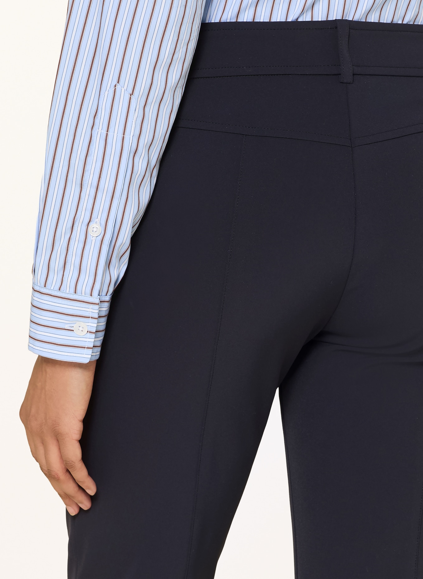 CAMBIO Bootcut-Hose FARAH: DUNKELBLAU